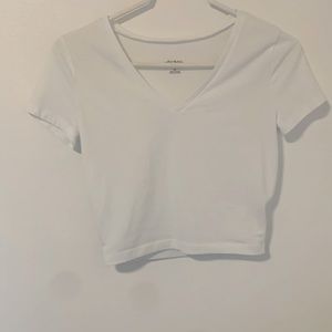 white cropped tee!